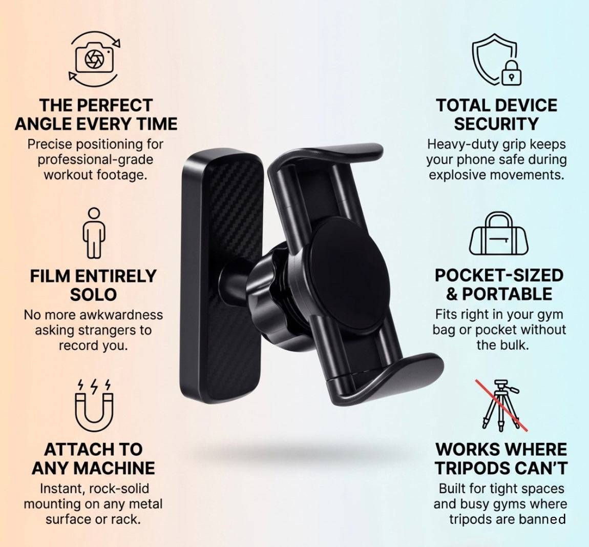 MagNode™ — The Gym Phone Mount That Fits in Your Pocket