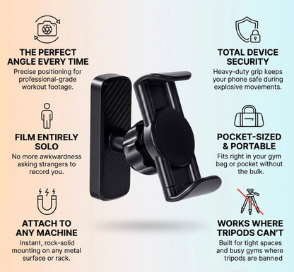 MagNode™ — The Gym Phone Mount That Fits in Your Pocket