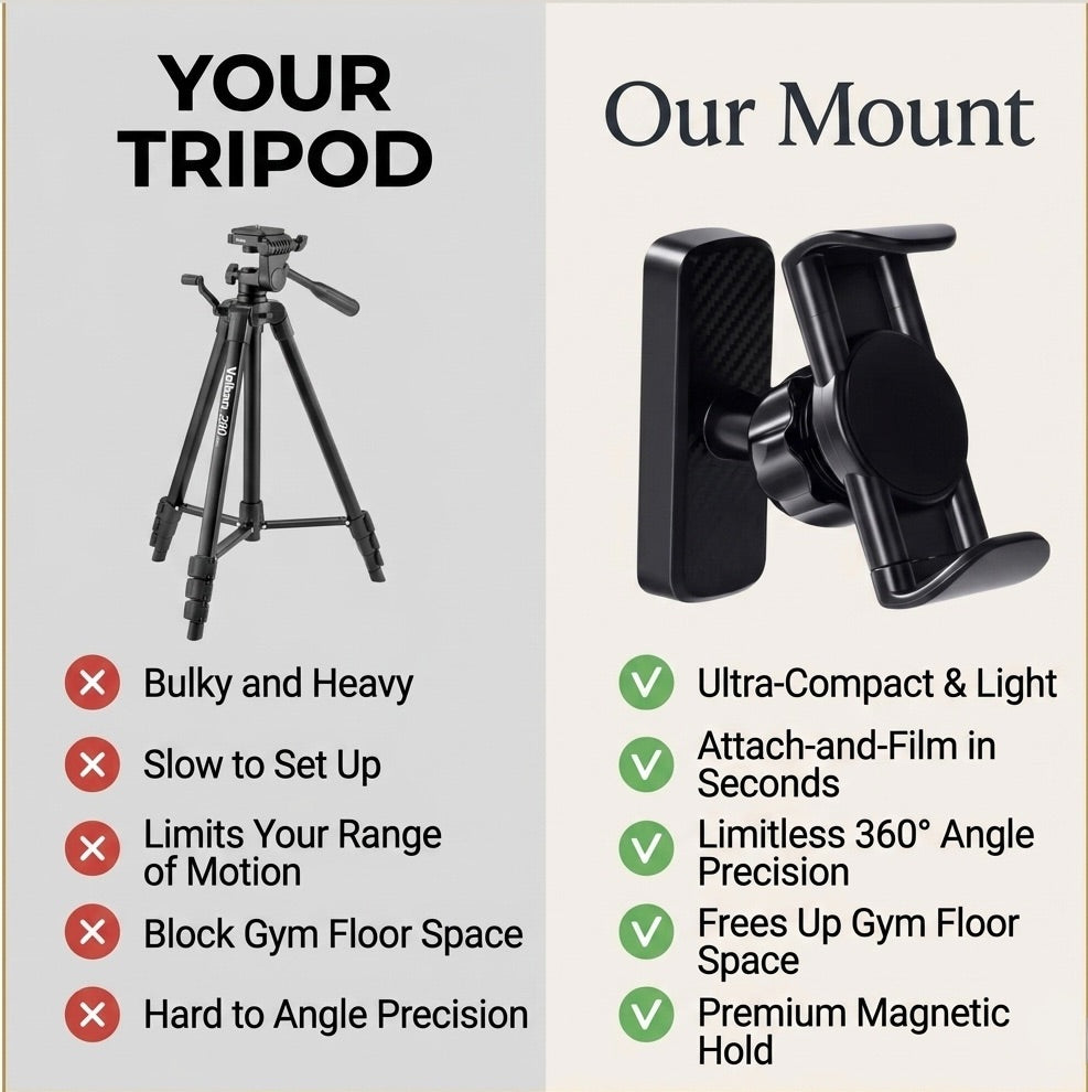 MagNode™ — The Gym Phone Mount That Fits in Your Pocket