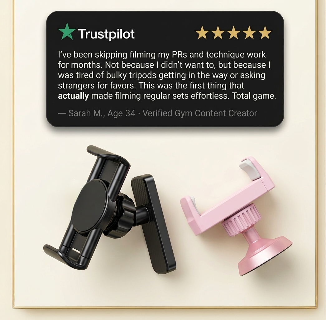 MagNode™ — The Gym Phone Mount That Fits in Your Pocket