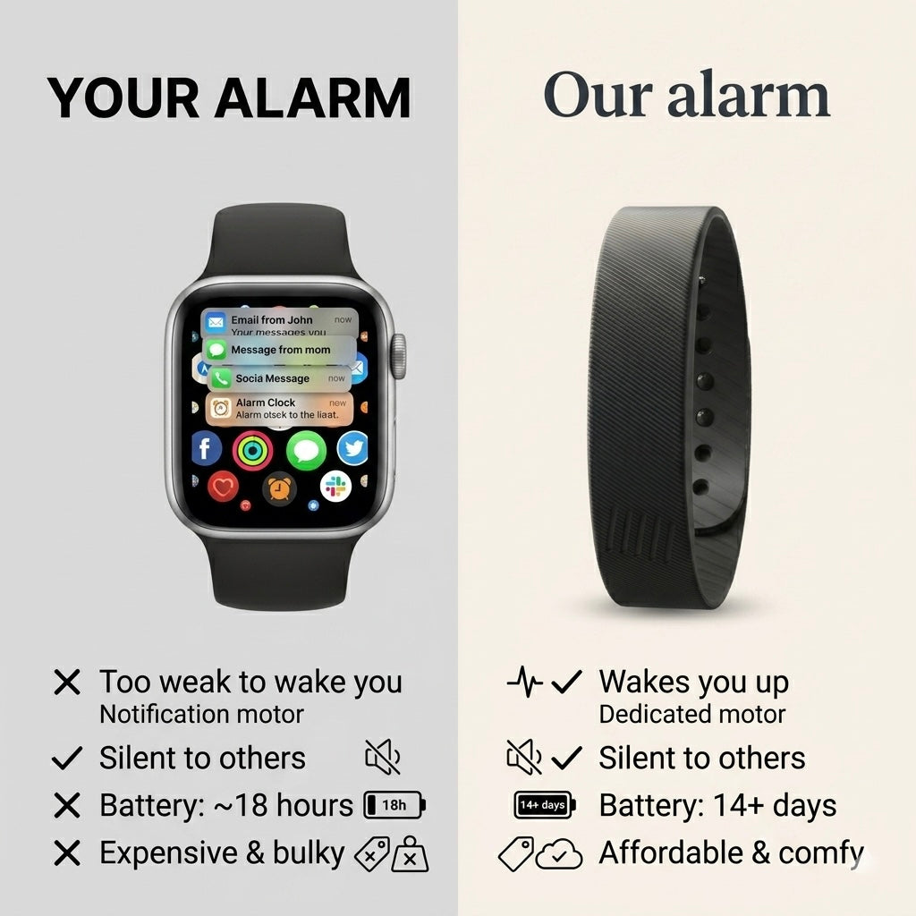 Wakeora Band™  – A Silent Alarm You Actually Can't Sleep Through