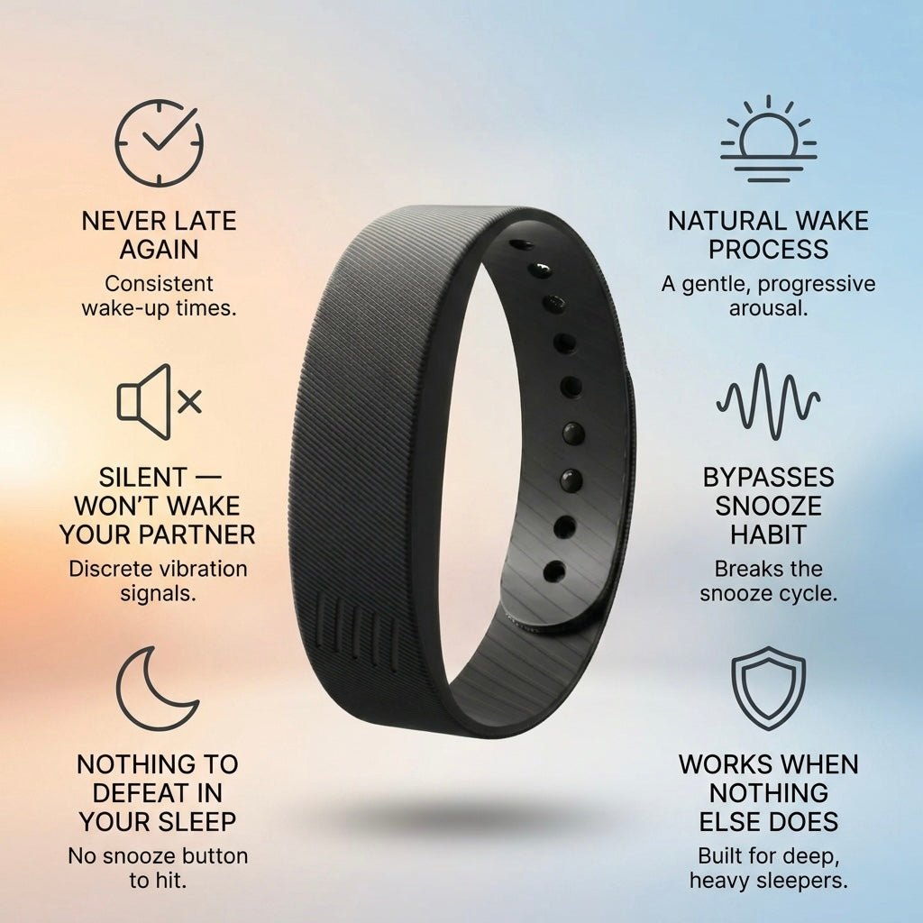 Wakeora Band™  – A Silent Alarm You Actually Can't Sleep Through