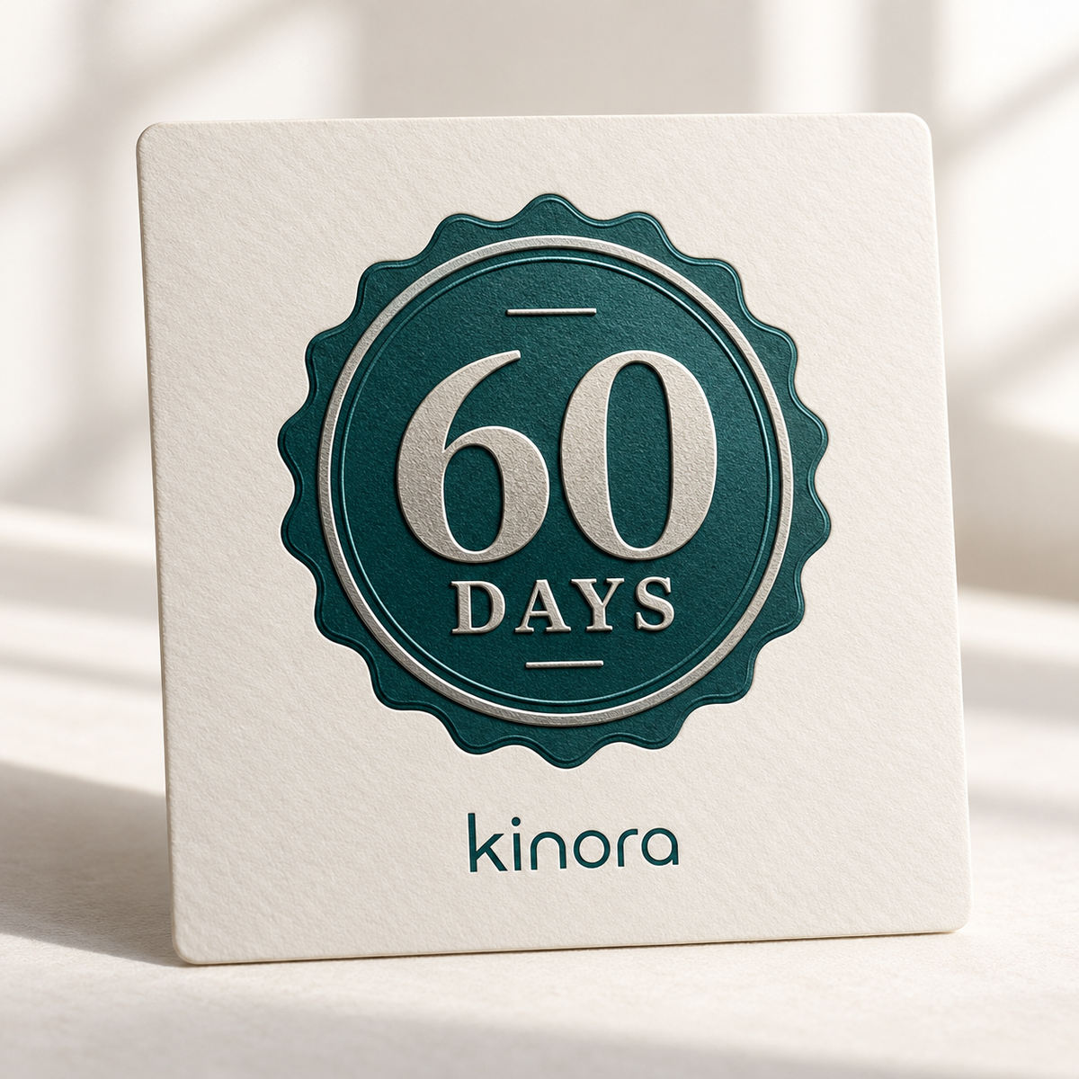 60-day Kinora money-back guarantee